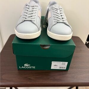Lacoste Women's Gray and Pink Sneakers